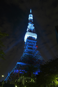 世界糖尿病デー2010│東京タワー,ブルーライトアップ│編集プロダクション・ユンブル